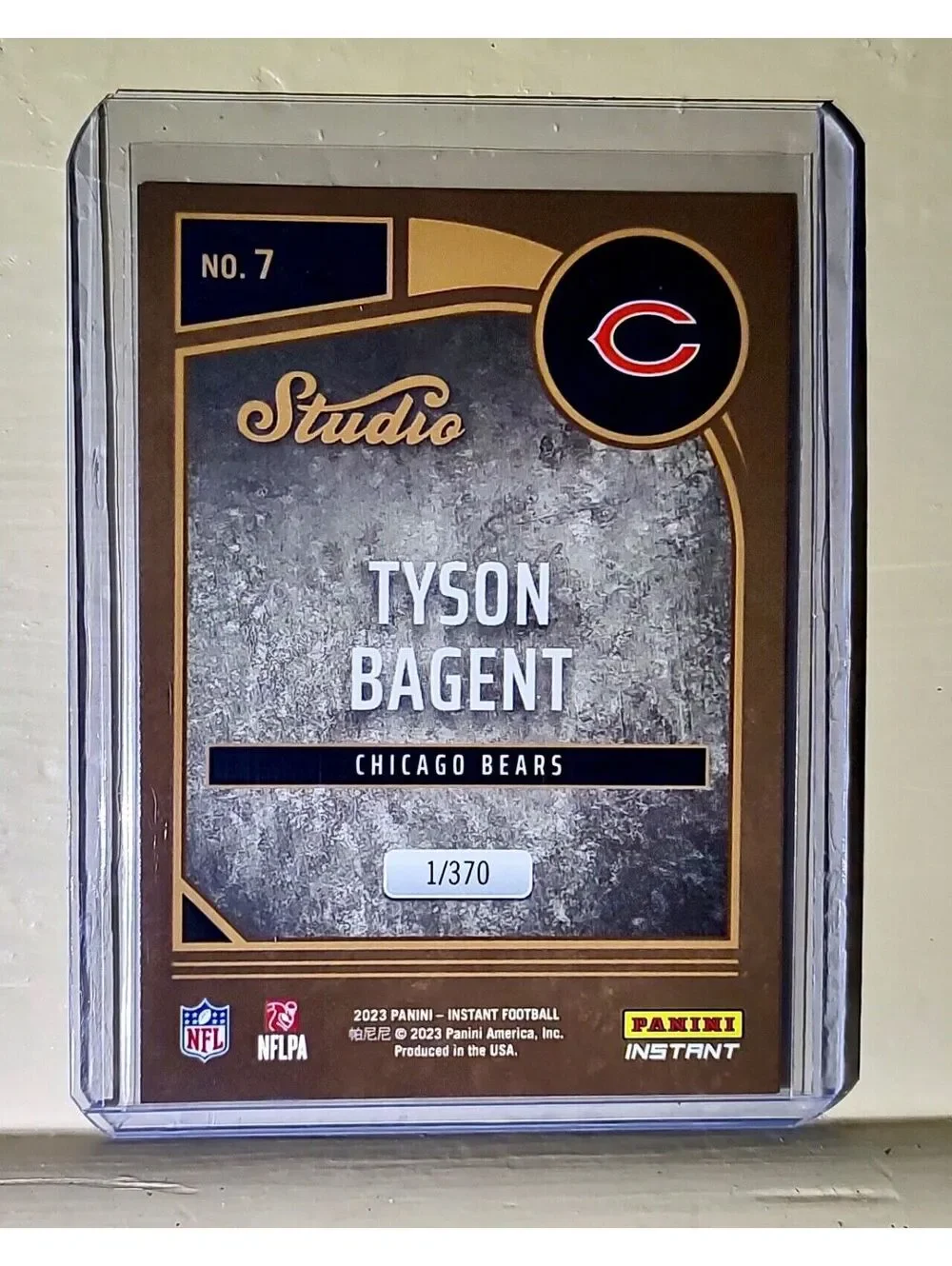 Tyson Bagent 2023 Panini NFL Studio Rookies #7 Rookie Card 1/370